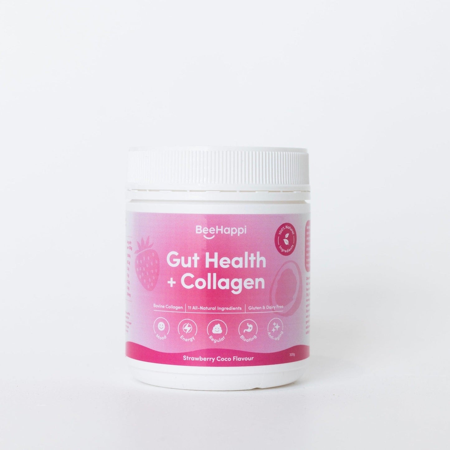 BeeHappi Strawberry Coco Collagen Blend - 190g