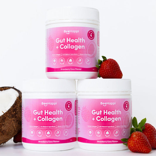 Strawberry Coco Gut Health & Collagen Triple Bundle