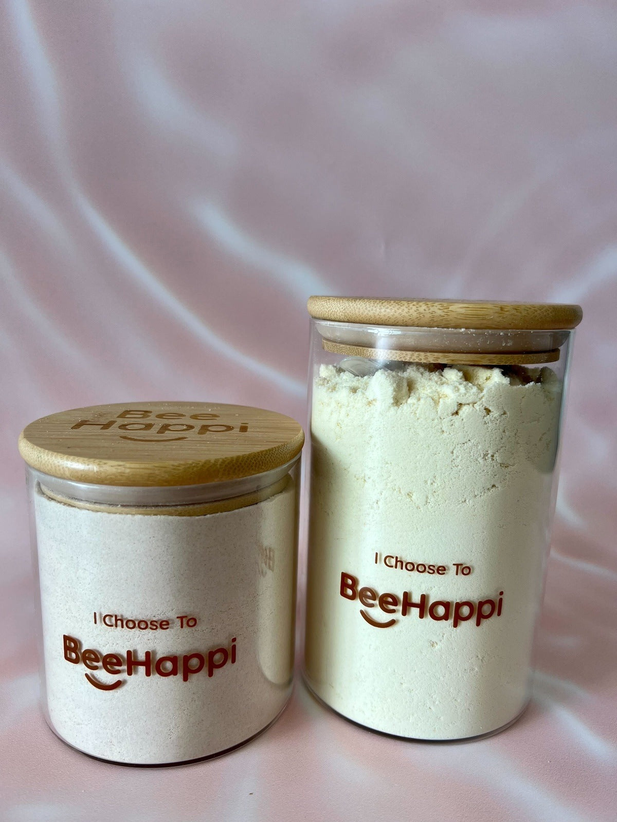 BeeHappi Medium & Large Glass Jar Bundle