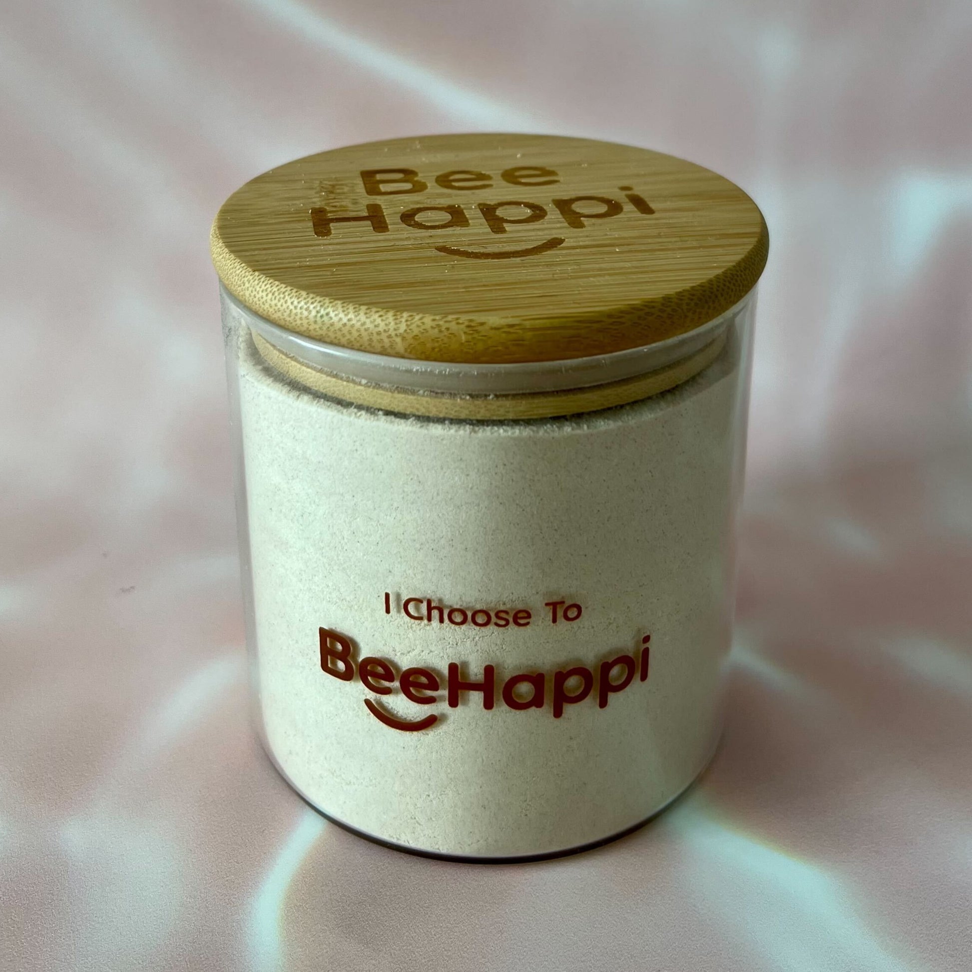 BeeHappi Medium Glass Benchtop Jar