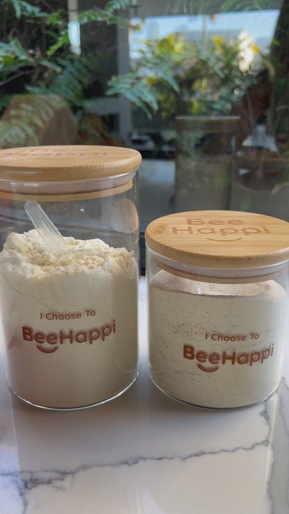 BeeHappi Medium & Large Glass Jar Bundle